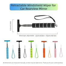 AD Limpiaparabrisas retráctil para espejo retrovisor de coche, limpiaparabrisas retráctil ajustable multifunción, limpiaparabrisas para espejo retrovisor del parabrisas delantero - Limpiaparabrisas para espejos retrovisores - Ver 10