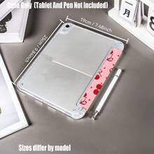 Y-Fold High Transparency Acrylic Tablet Protective Case With Pen Slot. Y-Fold High Transparency Acrylic Model. Y-Fold High Transparency Acrylic Protective Case. Tablet Protective Case Features: Y-Shaped Tri-Fold Stand Design, Smart Sleep/Wake, Full Coverage Protection, Skin-Friendly Frame Material, Airbag Shock-Absorbing Frame, Multi-Angle Stand, Transparent Acrylic Backplate, Built-In Pen Slot, Lightweight And Portable. - Multicolor - View 9