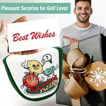 1 buah Sarung Putter Golf untuk Stik Golf DF3, Menampilkan Elemen Pola Kartun yang Bergaya dan Lucu, Terbuat dari Kain PU dengan Lapisan Mewah, Sarung Tahan Lama. - Putih - View 6