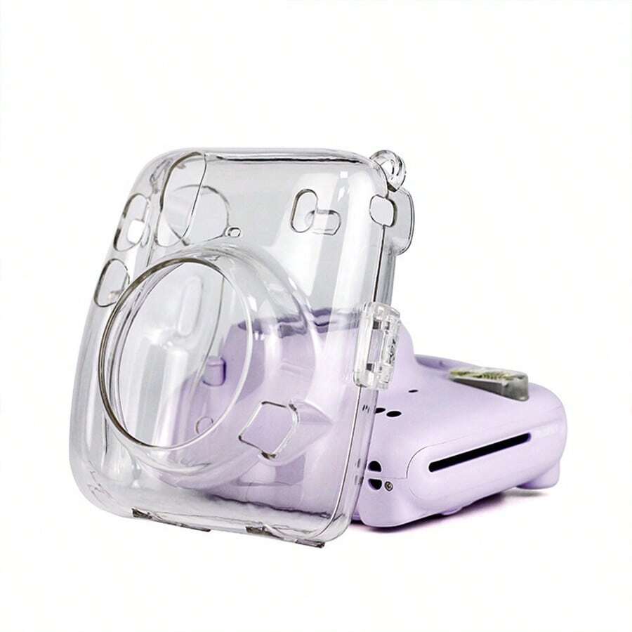 1pc Transparent Storage Case Crystal Protective Cover For Instant Camera, No Strap - View 1
