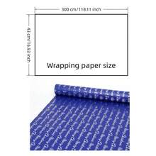 Christmas Gift Wrapping Paper Roll, Holiday Gift Wrapping Paper, 43*300cm/1 Roll, With Christmas Tree Pattern, Bow Pattern, Reindeer Pattern, Snowflake Pattern, Classic Seasonal Theme Design, Suitable For Holiday Gifts - Christmas Series - View 16
