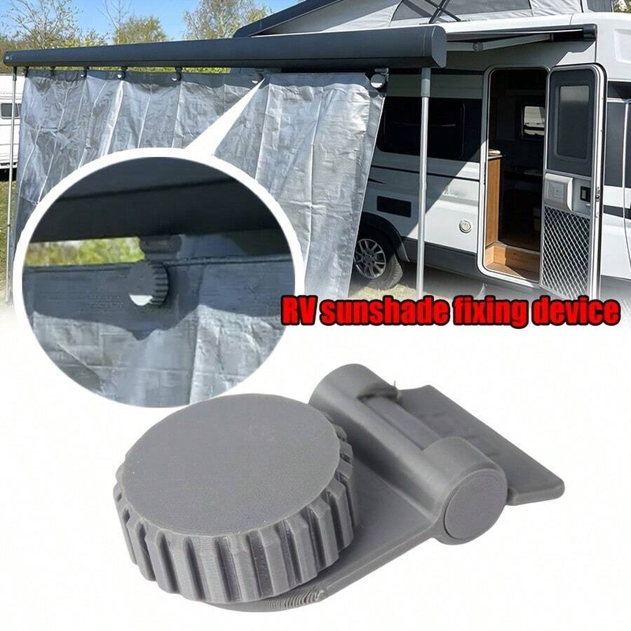 Suitable For RV Awning Fixing Device, Gray Standard Ring Hole Canvas Awning Fixing Device, Durable And Portable Outdoor RV Awning Accessory. - 1 - View 1