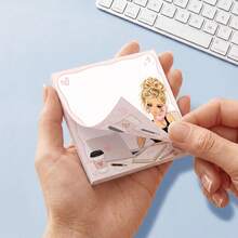 1/4pcs Fashion Blonde Office Girl Sticky Notes,Cute Business Lady Cartoon Decorative Note Paper Set, Perfect For Daily Message Taking, Planner, Junk Journal, Office Desk & School DIY Handcraft Supplies - one-size - View 2