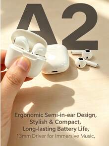 2026 High-Version Wireless Earphones, Built-In Microphone, Lossless Sound Quality, Zero Latency, 24-Hour Long Battery Life, Suitable For Sports, Fitness And Enjoying Music - View 5