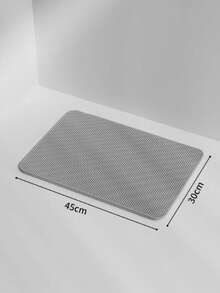 1pc Cat Litter Mat | Honeycomb Design | EVA Material | Non-Slip, Leak-Proof And Easy To Clean | Multiple Colors Available | Ideal Choice For Pet Care, Cat Litter Box Accessory | Honeycomb Pattern Mat | Durable Pet Mat - Grey - View 22