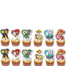 Paw Patrol 汪汪隊蛋糕裝飾插牌 卡通狗狗生日杯子蛋糕插飾 兒童派對蛋糕裝飾 - 彩色 - 查看 4