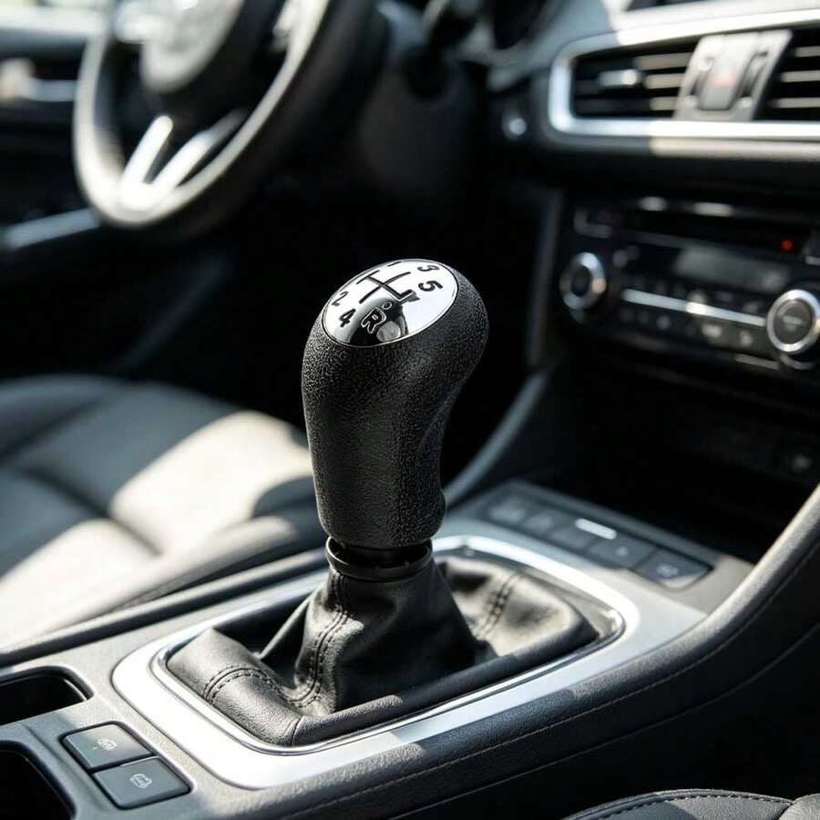 1pc Black Universal Car Gear Shift Knob Manual Gear Shift Lever Head Modification (Two Types Of Random Releases, Which Will Not Interfere With Usage) - A - View 1