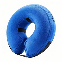 Inflatable Pet Recovery Elizabeth Collar, Soft And Comfortable, Post-Surgery Use, Adjustable Anti-Licking And Biting Wound Protection, Sleep-Friendly Without Obstructing Vision, Suitable For Dogs And Cats - Blue - View 13