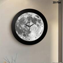 Modern Design Premium Creative Planet Decorative Wall Clock, Ultra-Quiet Quartz Movement, No Ticking Sound, Flat Design, Suitable For Decorating Living Room, Bedroom, Office, Kitchen And Cafe, Perfect Decorative Gift For Friends And Family, Can Be Used For Room Decor, Bedroom Decor, Dorm Decor, Back To School Decor, School Surprise, Back To School Season, Wedding Decor, Friend Birthday Gift, Home Decor And School Supplies. - Decorative Wall Clock - View 1