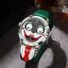 CTPOR Fashion Clown Designs Men's Quartz Watch Stainless Steel Case Non-Fading Luxury Business Watch For Birthdays Festivals Gifts Halloween Back-To-School - Multicolor - View 7