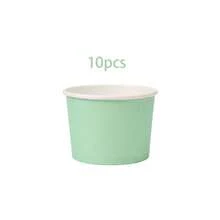 10/20/40pcs Macaron 4-Color Disposable Paper Ice Cream Cups, 9oz Smooth Matte Solid Color Dessert Bowls, Multi-Color Rolled Edge Snack Cups, Suitable For Birthday, Summer Picnic, Baby Shower, School Party Food Tableware - Macaron Colors - View 15