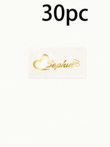 Custom Transparent Name Stickers, Elegant Personalized Gold Labels, Suitable For Gift Boxes, Cups And Party Favors, Customizable Text And Design Decals, Suitable For Wedding Decor, Birthday, Anniversary, Bridal Shower And Christmas Gifts, Small Business Packaging - Style a - View 16