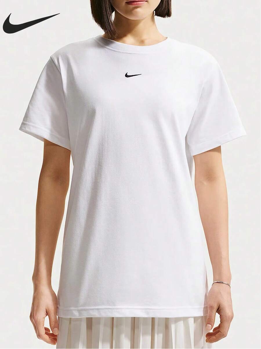 Nike 女款 AS W NSW CLASSIC SS 運動休閒短袖T恤 - 白色 - 查看 1