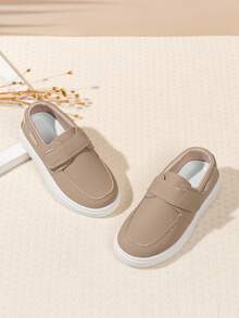 1 Pair Baby Spring/Autumn Outdoor Flat Comfortable Walking Shoes, Fashionable Versatile Casual Sports Shoes - Khaki - View 2