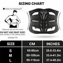 1pc Back Brace For Lower Back, Lumbar Support Belt With 3D Pad, Breathable Adjustable Compression Back Support Brace For Men Women, Ideal For Weightlifting, Gym Workout, Cycling & Daily Use - Black - View 3