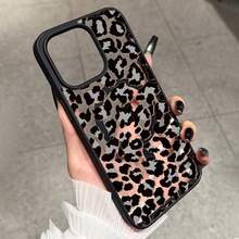 [Envío en 24h desde DE/FR/ES] Apple 17 16 15 Promax 21 22 23 24 25 26 Ultra Galaxy 1 pieza Funda de teléfono magnética con estampado de leopardo de moda, adecuada para Apple 14/13/12 Pro Max, funda de protección completa anti-caídas, funda dura personalizada para hombres y mujeres, cubierta de moda estilo Ins simple 15/15Plus/15Pro/15ProMax/17/17pro/17proMax/AIR - 1 unidad - Ver 2