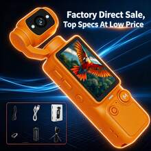 Portable Handheld Action Video Camera Camcorder 2026 New Model In Black For Outdoor Sports Fans 180 Degree Rotating Camera 1 9 Inch HD Display AF Focus Ultra Clear Night Shot Stylish For Home Videos Hiking Trips Camping Days And S - View 12