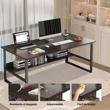 Desk And Drawer Storage - Black - View 5