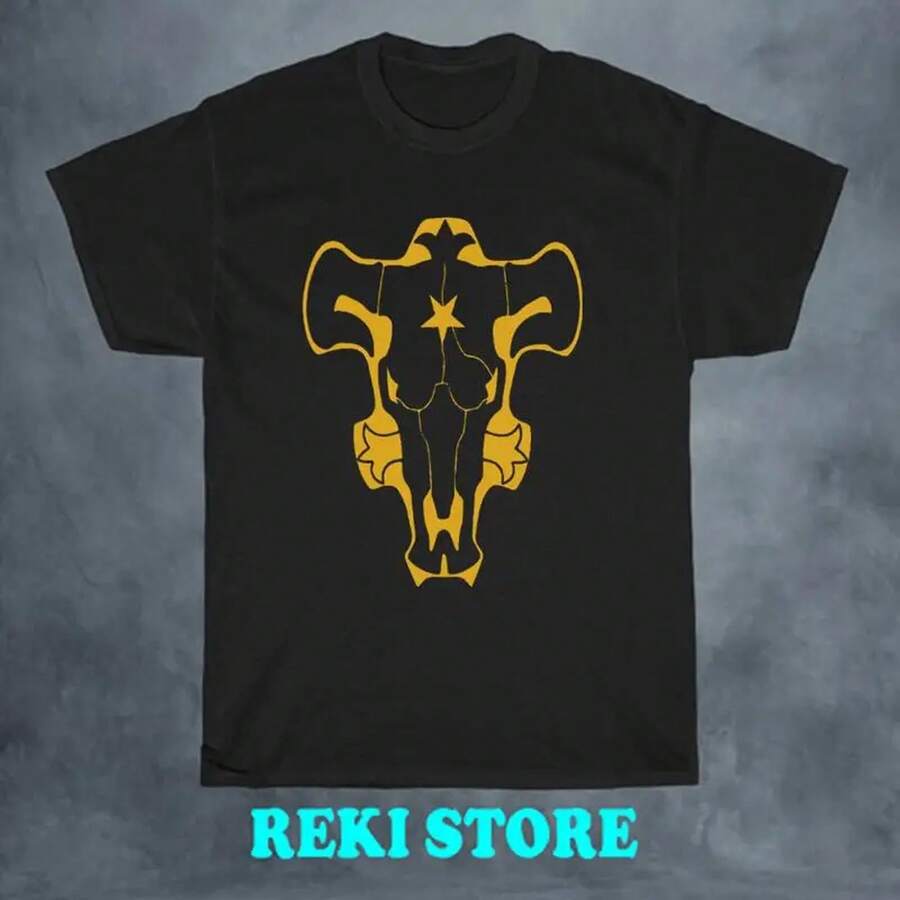 Black Clover Bull Men's T Shirt Size S 5XL - 黑色 - 查看 1