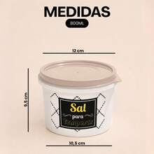 Kitchen Supplies Set Kit ECONOMIC LINE - 5 Supplies + 4 Square Jars 500 ML TPW Line - TPW Sand - View 10