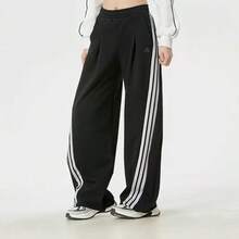 Adidas Celana Pisang Seri Dansa Tiga Garis, Celana Rajut Wanita Model Twist - Hitam dan Putih - View 3