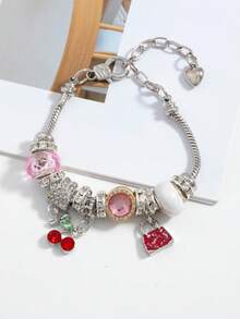 1pc Elegant Luxury Bracelet, Multi-Element And Multi Accessory DIY Bracelet - Multicolor - View 3