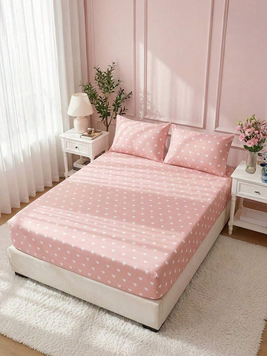 2/3pcs Printed Bed Sheet Set, Includes Pillowcases, Easily Fits 9 To 12 Inch Thick Mattresses, Soft, Wrinkle-Resistant, Breathable And Comfortable, Suitable For Various Bed Sizes, Bed Sheet Fits Twin, Full, Queen, King Beds, Machine Washable - Multicolor - View 1