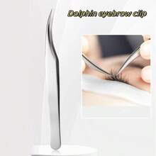 5PCS High Precision Lash Extension Tweezers Polished Stainless Steel Smooth Surface Tight Alignment Tips Ideal For Classic Volume Eyelash Application Salon Daily Beauty Grooming Supplies - C-Silver - View 5