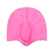 New Ear-Protecting Swimming Cap, Made Of High-Elastic Silicone Material, Wraps Both Ears, Reduces Water Ingress, Available In Multiple Colors For Both Men And Women. - Multicolor - View 7