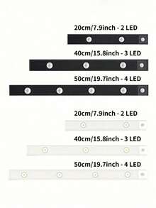 Modern LED Motion Sensor Strip Light, Wireless Rechargeable Magnetic Light Bar For Shoe Cabinets, Display Cases, Wardrobes, Smart Cabinets - Hill Effect, No Wiring Required, Easy Installation, USB-Powered, Plastic Material, Moire Pattern - Cat's Eye Sensor Light - View 4