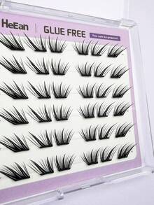 36 Clusters Self-Adhesive Eyelashes No Glue Needed, Extended Outer Corner Arc Lashes, Natural Daily False Eyelashes - View 6