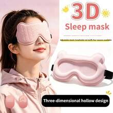 Masker Tidur Blackout 3D Panda, Penutup Mata Tanpa Tekanan, Pemblokiran Cahaya Ultra, Alat Bantu Tidur dan Perlindungan Mata - A - View 6