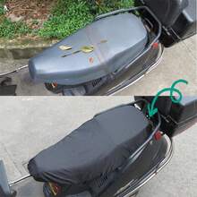 Sarung Jok Motor Anti Hujan, Ukuran Universal, Tahan Air & Debu, Hitam, Perlindungan UV, Perlindungan Matahari, Cocok Untuk Skuter Dan Sepeda Motor, Desain Tahan Lama & Bernapas, Perlindungan Nyaman - Hitam - View 3