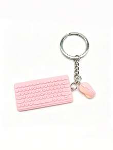 1pc Realistic Computer Mouse Keyboard Keychain, Backpack Pendant Charm, Car Keyring Accessory, Birthday, Valentine's Day, New Year Gift - Multicolor - View 9