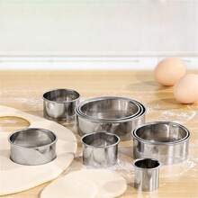 11-Piece Stainless Steel Round Cookie Cutter Set, Baking Molds For Cakes, Donuts, And Crafts; Suitable For Cutting Fudge, Jelly, Cheese, Soft Fruit, Pancakes, Soap, And Craft Clay; Dishwasher . - View 6