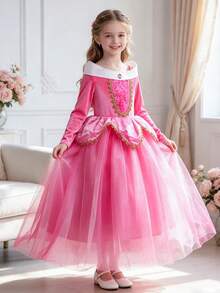 Vestido formal de estilo princesa para niña joven - Multicolor - Ver 3