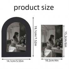 5/10pcs Arched Cardboard Photo Frames, Desktop Standing Minimalist Photo Display Stand, Vertical Aesthetic Picture Frame, Birthday Wedding Party Table Decor, Home Desk Decoration - Multi-color - View 3