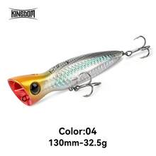 KINGDOM Topwater Popper Fishing Lure 95/110/130mm Floating Spraying Bubble Hard Bait Long Cast Noise Rattle For Seabass Snakehead Big Predator Saltwater Freshwater Fishing Tackle - Multicolor - View 20