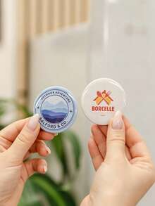 Personalized Round Button Magnets, Personalized Fridge And Locker Magnets, 2.25 Inch Round Photo Magnets, Suitable For Office And Kitchen, Locker. Perfect As Gifts For Family And Friends, Weddings, Christmas, Valentine's Day. - Multicolor - View 5