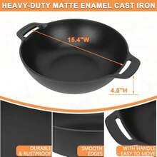 7425 Sistema de barbacoa gourmet Wok para parrilla de cocina  Gourmet, hierro fundido, negro, resistente, compatible con  Spirit II 200/300, Genesis II E-310, Summit, y más - Negro - Ver 4