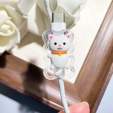 Phone Charger Cable Protector, Durable Plastic Charging Cable Protector For Type-C, Anti-Scratch Anti-Break, Suitable For Smartphones And Tablets, Charger Protection - Multicolor - View 2