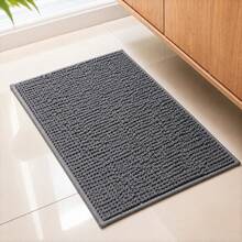 Tapete Banheiro Antiderrapante Microfibra Dedinho Macio Lavável 38x58cm - Cinza - Visão 2