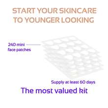 JINSHEE Facial Patches 54-Piece Set - Transparent Reusable Patches, Overnight Comfortable Care - Fine Line Removal Strips, Smooth Eye, Mouth And Forehead Skin - Enhance Facial Muscles, Create Smoother Skin, Face Tape, Face Mask - White - View 2