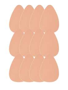 4/8/12pcs Plus Size Teardrop Shaped Nipple Covers, Adhesive Fabric Breast Lift Tape, Strapless Bra For B-E Cup Large Bust - Multicolor - View 27