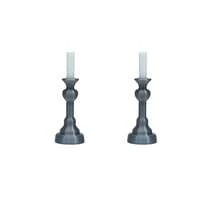 1:12 Scale Dollhouse Miniature Vintage Candlestick With Mini White Candle, Retro Metal Texture Small Candlestick Model, Dollhouse Dining Room And Living Room Scene Decoration Accessory, Suitable For Miniature Scene Models And Handmade Scene Diorama Mini Ornament Toy - Multicolor - View 11