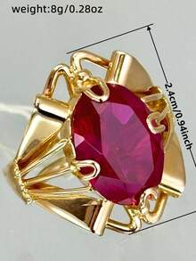 1pc Elegant Cubic Zirconia Ring For Women, Wedding Engagement Party Jewelry, Valentine's Day Gift - 3# - View 6