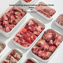 10pcs Reusable Food Storage Container Set (5 Containers + 5 Lids), Stackable Freezer Food Storage Containers With Lids, Suitable For Grains, Meat, Fruit And Vegetables, Suitable For Lunch Boxes, Kitchen Organization And Kitchen Storage - Multicolor - View 9