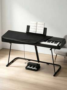 Piano Keyboard Cover, Compatible With 61/88 Keys Electronic Keyboard, Piano Keyboard Dust Cover, Dustproof And Scratch-Resistant, Elastic Foldable Design, Full Coverage Electronic Piano Keyboard Protector, Suitable For Recording Studio And Professional Piano Performance, Home Bedroom, Studio, Music Room And Other Indoor Locations, Easy To Clean (Keyboard Not Included), Ideal Piano Accessory For Beginners, Professional Pianists, Music Enthusiasts And Students - Multicolor - View 7