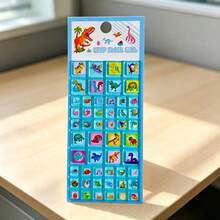 Cute Square 3D Puffy Bubble Stickers Colorful Cartoon Pattern DIY Hand‑Account Notebook Decoration Stickers Children Party Favor Gift - Multiple Colors (style/packaging Random) - View 12