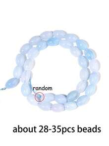 1 Strand 8*12mm Natural Colorful Oval And Multi-Color Rice Stone Beads Loose Accessories Beads For Jewelry Making Diy Handmade Bracelet For Gifts - Rice Beads - View 17